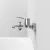 Смеситель для ванны / душа Laparet N2038102LPT Nobia Pro встраиваемый однорычажный поворотный без лейки и шланга, хром глянцевый