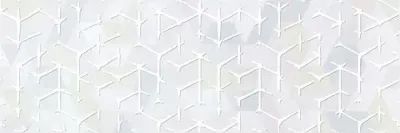 Керамогранит Ibero R0001109 Abacus Art Blanco 20x60 белый матовый с орнаментом
