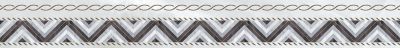 Бордюр Laparet х9999220493 Prime 6x50 серый глянцевый с орнаментом