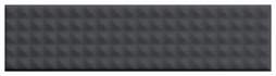 Настенная плитка 41zero42 4100681 Biscuit Stud Notte 5x20 черная матовая 3D узор / геометрия