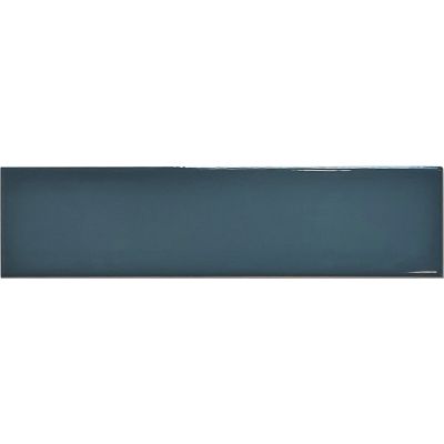 Настенная плитка Decocer С0005605 Monte Blue 10x40 синяя глянцевая моноколор