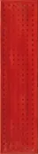Керамогранит Imola Ceramica Slsh173r Slash 7.5x30 красный глянцевый с орнаментом