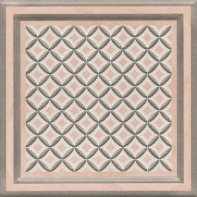 Декор Kerama Marazzi OS\A292\17022 Монтальбано 15x15 розовый матовый с орнаментом