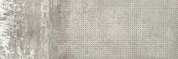 Настенная плитка Ibero Materika Dec.Constellation Grey B 25x75 серая матовая под камень с орнаментом