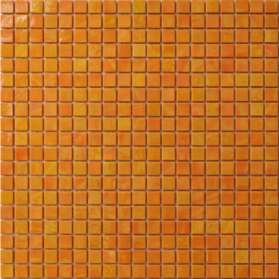 Мозаика ROSE MOSAIC AJ92 Galaxy (размер чипа 15x15 мм) 32.7x32.7 оранжевая глянцевая моноколор
