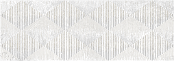 Декоративная плитка Kerlife STRATO GALA BLANCO 25.1x70.9 белая глянцевая с рисунком