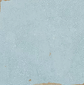 Настенная плитка WOW 111363 Mestizaje Zellige Decor Aqua 12.5x12.5 голубая глянцевая под камень / орнамент