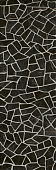 Керамогранит Керамин Барселона 75x25 чёрный глянцевый под мозаику