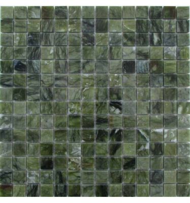 Мозаика FK Marble 30079 Classic Mosaic M068-20-6P 30.5x30.5 зеленая полированная