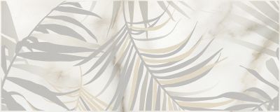 Декоративная плитка Laparet х9999284078 Ivory 50x20 кремовый глазурованный глянцевый флористика