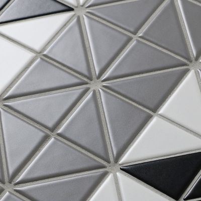 Мозаика Star Mosaic TR2-CL-TBL2 / С0003191 Albion Carpet Grey 25.9x25.9 микс матовая геометрия, чип 40x60 мм треугольный
