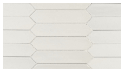 Настенная плитка Equipe 27481 Lanse White 5x25 белая матовая моноколор