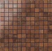 Керамогранит Apavisa 8431940076176 Metal Copper Lap Mosai 29.75x29.75 коричневый матовый под камень