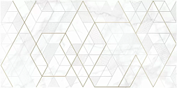 Декоративная плитка Cersanit KT2L052DT-36 Calacatta 29.8x59.8 белая глянцевая с орнаментом