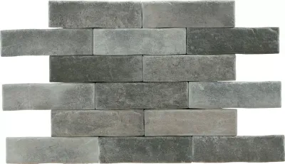 Керамогранит Pamesa 15-889-297-2961 Brickwall Tortora 7x28 серый глазурованный матовый под камень