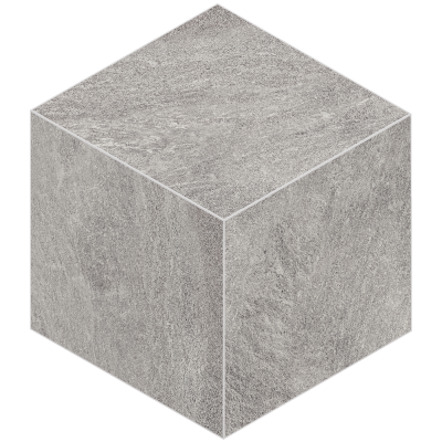 Мозаика Estima Mosaic/TN01_NR/25x29/Cube Tramontana Grey 25x29 серая неполированная под камень, чип ромб