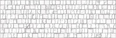 Настенная плитка ALMA Ceramica TWU12LRT17R Laurent 74x24.6 белая матовая рельефная под мозаику