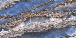 Керамогранит Decovita ONYX SKY BLUE FULL LAPPATO 120x60 голубой лаппатированный под оникс