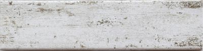 Бордюр Cevica Woodlands White 6.3x25.5 белый глазурованный матовый под дерево