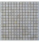 Мозаика FK Marble 32701 Classic Mosaic Travertine 20-7T 30.5x30.5 белая матовая