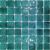 Мозаика Роскошная мозаика МС 5265 30x30 смальта микс бирюзовая глянцевая, чип 21x21 квадратный