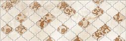 Декоративная плитка Eurotile Ceramica 706B Yakutsk 89.5x29.5 бежевая / коричневая глянцевая с орнаментом