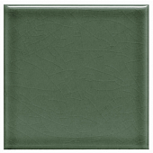 Настенная плитка Adex ADMO1023 Modernista Liso PB C/C Verde Oscuro 15x15 зеленая глянцевая моноколор / кракелюр