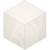 Мозаика Estima Mosaic/LN00_NS/TE00_NS/25x29/Cube Luna White 25x29 белая неполированная под камень, чип ромб