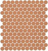 Настенная плитка Fap Ceramiche fMTY Color Now Curcuma Round Mosaico 29.5x32.5 коричневая матовая под бетон