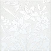 Декор Kerama Marazzi HGD\A567\5155 Барберино 20x20 белый глянцевый под кракелюр / флористика