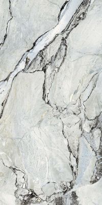 Керамогранит Primavera CR216 Stoneart Metal carving 60x120 серый / белый / голубой карвинг / рельефный под мрамор