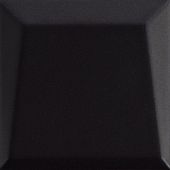 Настенная плитка Ava La Fabbrica 192022 Up Lingotto Black Matte 10x10 черная матовая моноколор выпуклая