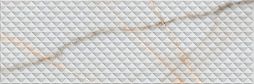 Настенная плитка Undefasa 52724 Essenza Pad 25x75 белая матовая под мрамор / геометрия