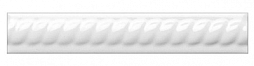 Бордюр Adex ADNE5157 Neri Trenza PB Blanco Z 2,5x15 белый глянцевый орнамент