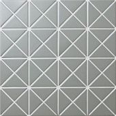 Мозаика Star Mosaic OLIVE 25.9x25.9 оливковая матовая, чип 60x40 треугольный