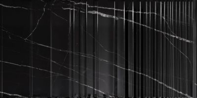 Настенная плитка Axima 48486 Орлеан 300x600 черный глянцевый под мрамор рельеф