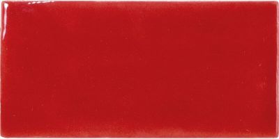Настенная плитка Equipe 21330 Masia 15x7.5 красная глянцевая моноколор
