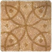 Декоративная плитка Stone4Home С0002638 Decor Toscana Ornament №6 10x10 бежевая матовая под камень