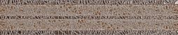 Бордюр Azori 582541002 Камлот Мокка Крэш 40.5x8 коричневый глазурованный матовый 