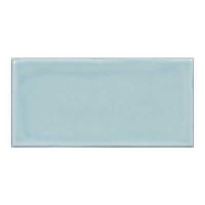 Настенная плитка El Barco С0004697 Turner Aqua 7.5x15 голубая глянцевая моноколор