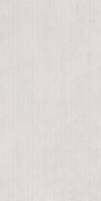 Керамогранит Realistik Fog Bianco Linear Stonelo Carving 60x120 серый матовый / структурированный под бетон / полосы
