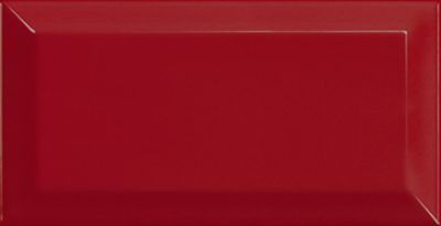 Настенная плитка Equipe 20123 Metro 20x10 красная глянцевая моноколор