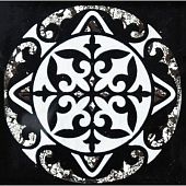 Напольная вставка Роскошная мозаика ВБ 05 6.6x6.6 Антарес черная стеклянная