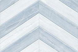 Настенная плитка Global Tile 9AS0139 Ars шеврон 40x27 бело-голубая матовая под мрамор