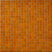 Мозаика ROSE MOSAIC WJ93 Galaxy (размер чипа 15x15 мм) 32.7x32.7 оранжевая глянцевая моноколор перламутр