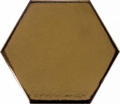 Настенная плитка Equipe 23837 Scale 12.4x10.7 золотая глянцевая моноколор