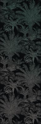 Декоративная плитка Kerama Marazzi HGD\B450\14051R Синтра 2 обрезной 40x120 черный матовый флористика