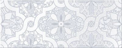 Декоративная плитка Azori 582672001 Sanmarco Grey Palazzio 20.1x50.5 серая матовая с орнаментом