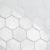 Мозаика Star Mosaic С0003573 Hexagon VMwP 30.5x30.5 белая полированная под мрамор, чип 64x74 мм гексагон
