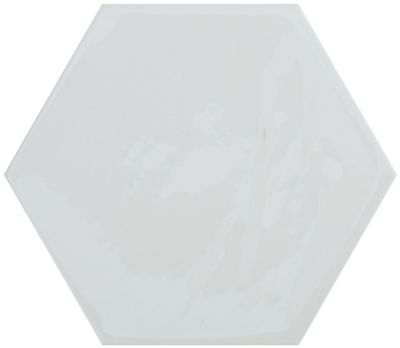 Настенная плитка Cifre 78801168 Kane Hexagon White 16x18 белая рельефная / глянцевая моноколор
